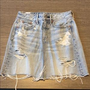 american eagle denim skirt, size 00